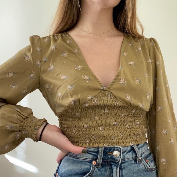 Silk Urban Outfitters Blouse - Picture 1 of 3